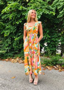 Angie Waterfall Midi Dress 3