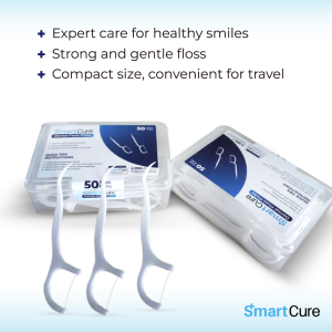 Smart Cure Dental Floss Toothpick Interdental Cleaner Toothpick Flosser -50 pcs 3