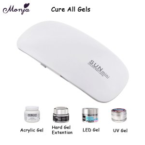 Monja 6W Nail Art Dryer LED UV Lamp Portable Micro Nail Art UV Varnish Curing Machine For Home Use USB Charging Manicure Tool 4