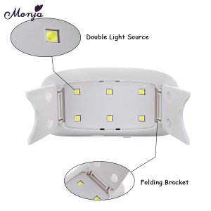 Monja 6W Nail Art Dryer LED UV Lamp Portable Micro Nail Art UV Varnish Curing Machine For Home Use USB Charging Manicure Tool 3