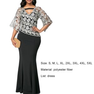 Dress V Neck Ruffles Hip Wrap Dress 5