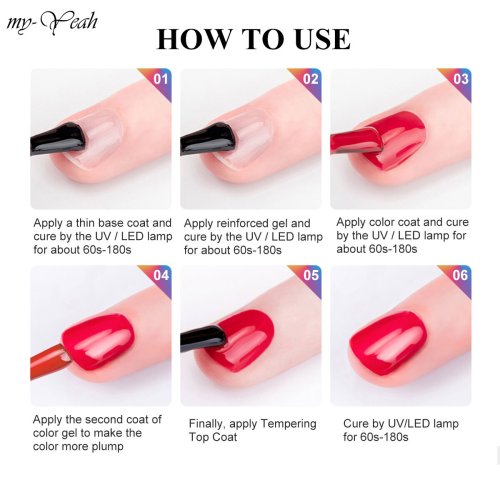 Monja 21 Colors 10ml Nail Art Gel Polish Pure Color UV LED Painting Gel Quick Drying Soak Off UV Varnish Makeup Beauty Tools