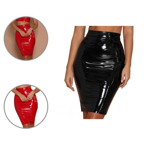 Sheath Skirt Polished Smooth Lady Skirt