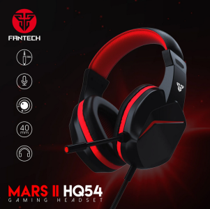 FANTECH MARS II HQ54 WIRED GAMING HEADSET FOR MULTI-PLATFORM COMPATIBILITY PC, XBOX, and PS, MOBILE, PC AND LAPTOP.