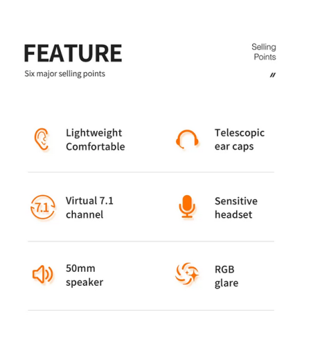 Professional Wired Gaming Headsets 3.5mm Over-Ear Bass Stereo Gaming Headphones With Microphone RGB