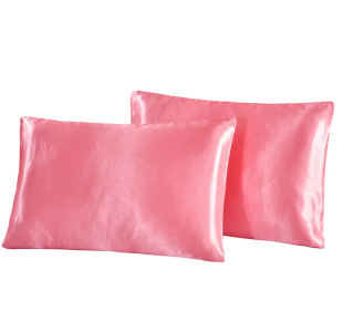 2-piece Pure Emulation Silk Satin Pillowcase Comfortable Pillow Cover Pillowcase For Bed Throw Single Pillow Covers 4