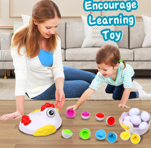 12 Matching Eggs Montessori Sensory Baby Toys Easter Eggs Chicken Colors Shapes Sorter Learning Educational Toy For Kids Gifts