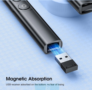 Doomhot Wireless Presenter Wireless Presenter Remote Control USB Laser Pointer Presentation Remote Turning Pen Laser Pointer Pen USB RF Presenter 4