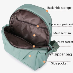 Women Fashion Backpack nylon Female Teenager Large Capacity School Bag Lady Travel Shopping Rucksack Student Class Bagpack 4