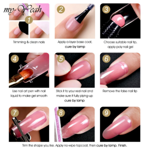 Myyeah 15ML Nail Art Poly Nail Extension Quick Building Acrylic Nail Art DIY Coating Painting Manicure Tool 3