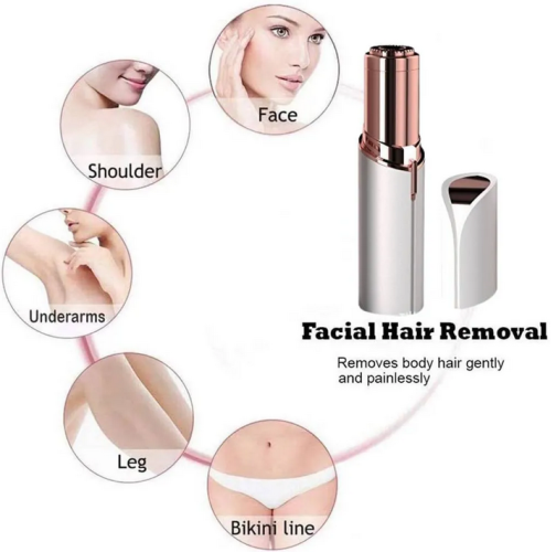 Finishing Touch Flawless Facial Hair Remover for Women, Rechargeable Face Razor with LED Light
