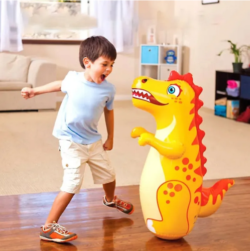Fun Boxing Animal Tumbler Wrestler Cartoon Play Inflatable Toy