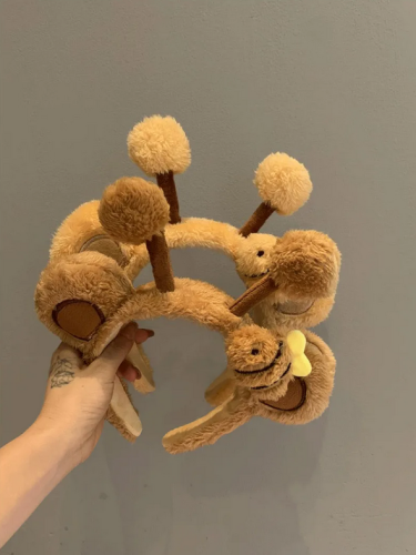 Cute Bee Hair Band Animal Creative Plush Cartoon Headwear Super Cute Wash Hair Card Funny Photo Show Headband
