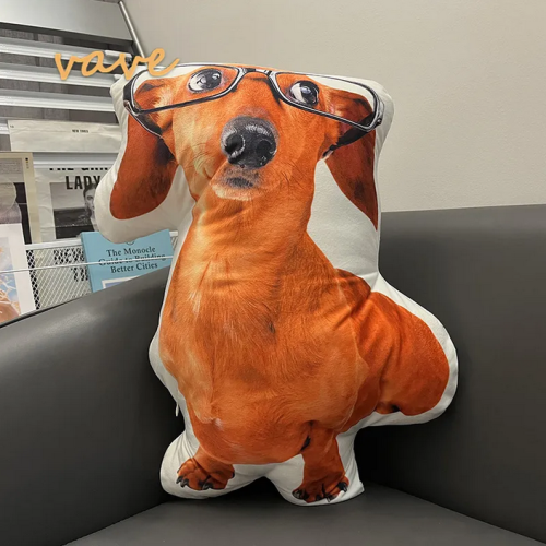 Photo Custom Shape Pillow Case DIY Pet Cushion Toys Dolls Stuffed Animal Dog Cat Picture Pillow Customization Sofa Car Cushion