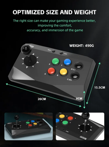 DATA FROG Y3 Arcade 4K Video Game Console with Game Arcade Keyboard Built-in 20000 Games Stick For PS1/FC/GBA Retro TV Dendy