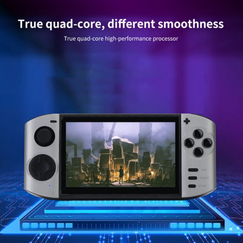 Coodio Double Battle Handheld Game Console 5.1-inch Hd Large Screen Mp3 Music Player Function Home Retro Joystick Gaming