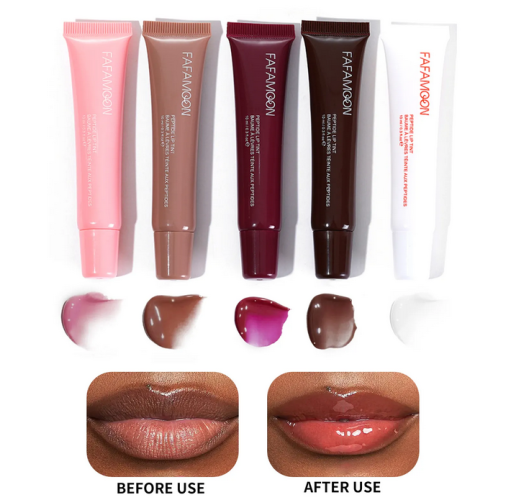 Water Moisturizing Glossy Lip Gloss Long Lasting Hydrating Remove Dead Skin Plumping Non-stick Cup Lips Oil Makeup Cosmetic