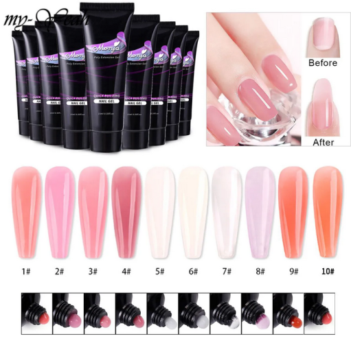 Myyeah 15ML Nail Art Poly Nail Extension Quick Building Acrylic Nail Art DIY Coating Painting Manicure Tool
