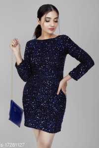 Feminine Bodycon Sequinned Women Dresses