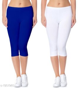  Myra Stylish Versatile Cotton Lycra Solid Women's Capris Combo Vol 3 7