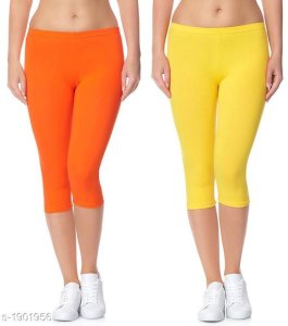  Myra Stylish Versatile Cotton Lycra Solid Women's Capris Combo Vol 3 10