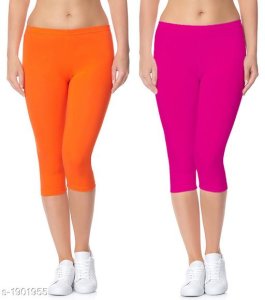  Myra Stylish Versatile Cotton Lycra Solid Women's Capris Combo Vol 3 14