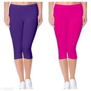 Women's Trendy Cotton Lycra Capris Combo Vol 1 7