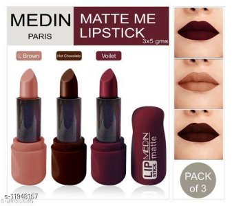 Multicolor Matte lipsticks & Smudge Proof combo set 4