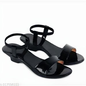  PVC Heel Sandals