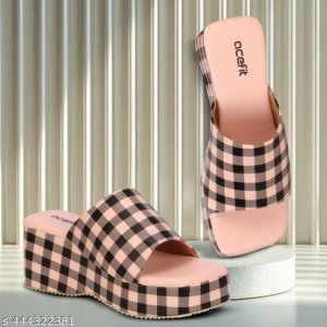  Syntethic Leather Heel Sandals