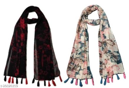 Versatile Fancy Women Scarves Stoles & Gloves