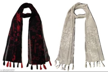 Versatile Fancy Women Scarves Stoles & Gloves 3