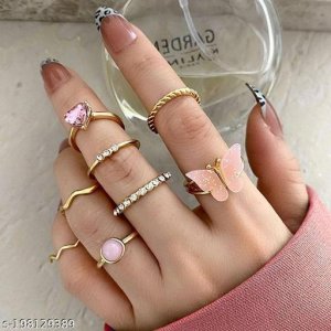 Shimmering Chunky Rings 4