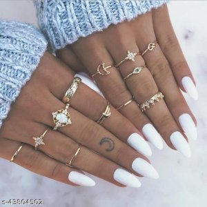Shimmering Chunky Rings 6