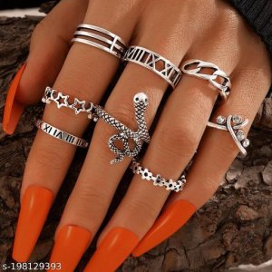 Shimmering Chunky Rings 8