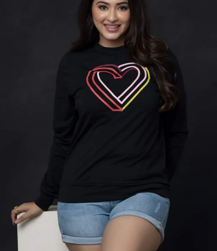 100% cotton long sleeve t shirt for women-tshirt for women
