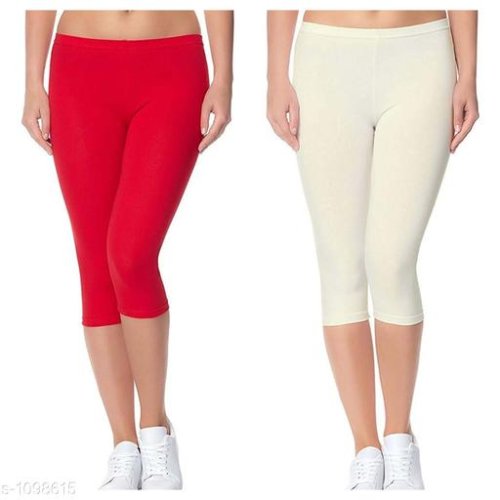 Women's Trendy Cotton Lycra Capris Combo Vol 1