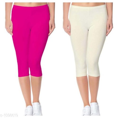 Women's Trendy Cotton Lycra Capris Combo Vol 1