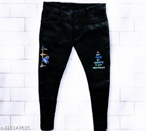 Men Denim Printed Jeans