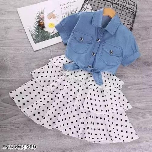 Agile Elegant Girls Top & Bottom Sets