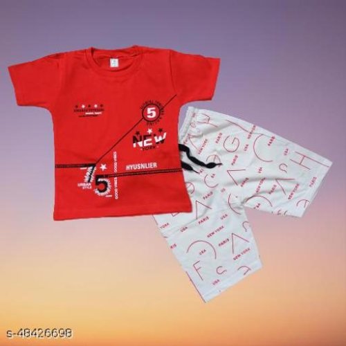 Pretty Stylish Boys Top & Bottom Sets