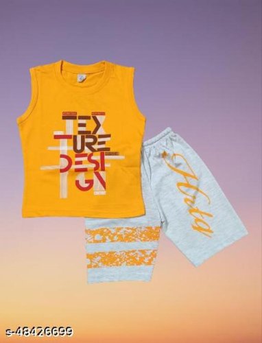 Pretty Stylish Boys Top & Bottom Sets