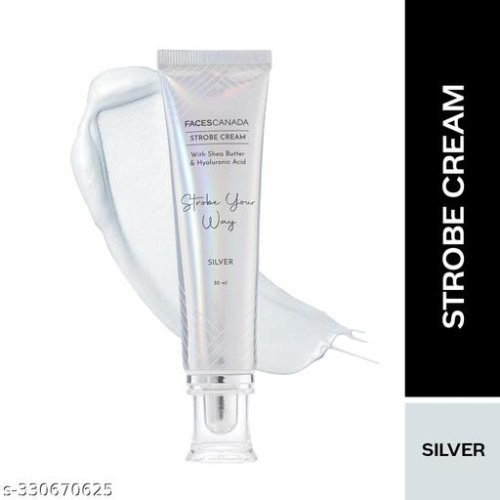 FACES CANADA Strobe Cream - Rose Gold, 30g | With Shea Butter & Hyaluronic Acid | Instant Illumination | Intense Hydration | Flawless Radiant Dewy Skin | Glowing Makeup Base | No Alcohol, No Parabens