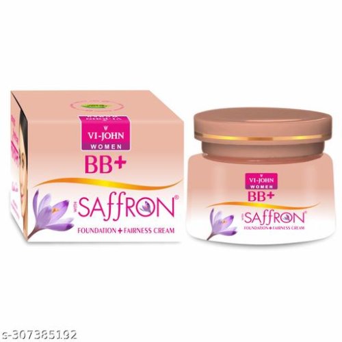 VI-JOHN WOMEN Saffron BB+ Fairness Cream for Women Pack Of 2 (100 g)