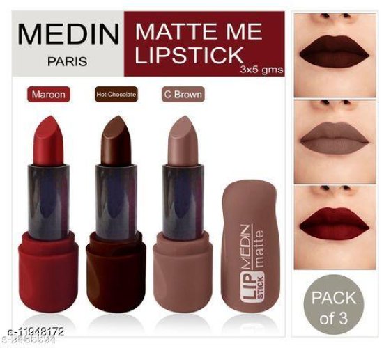 Multicolor Matte lipsticks & Smudge Proof combo set