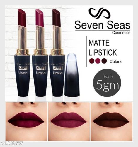 Seven Seas, Multicolor/ MatteLiquid/ LipstickPack of 3