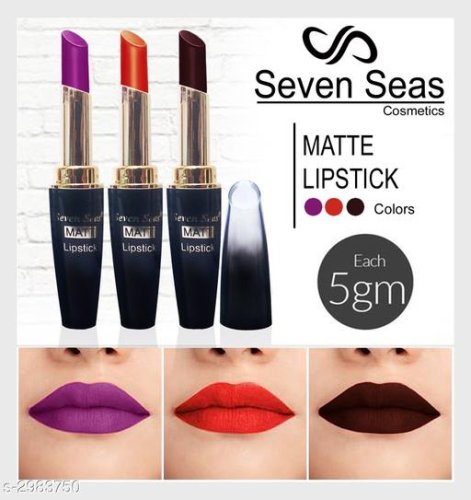Seven Seas, Multicolor/ MatteLiquid/ LipstickPack of 3