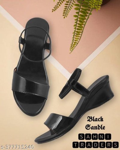  Patent Leather Flat Sandals