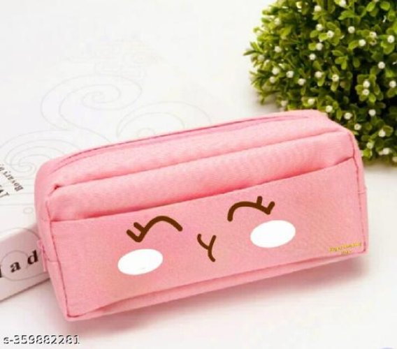 Cartoon Multifunctional Pencil Case,Large Capacity Stationery Bag For Students (Set Of 1 Pink)