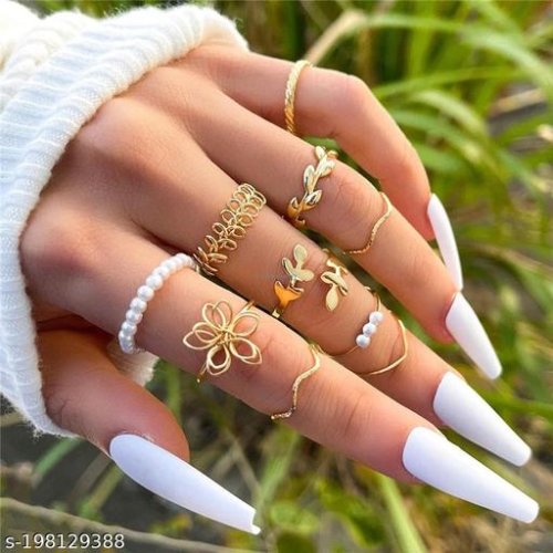 Shimmering Chunky Rings
